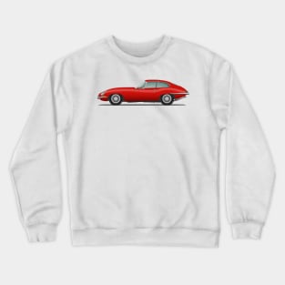 E Type Series 1 Coupe Carmen Red Crewneck Sweatshirt